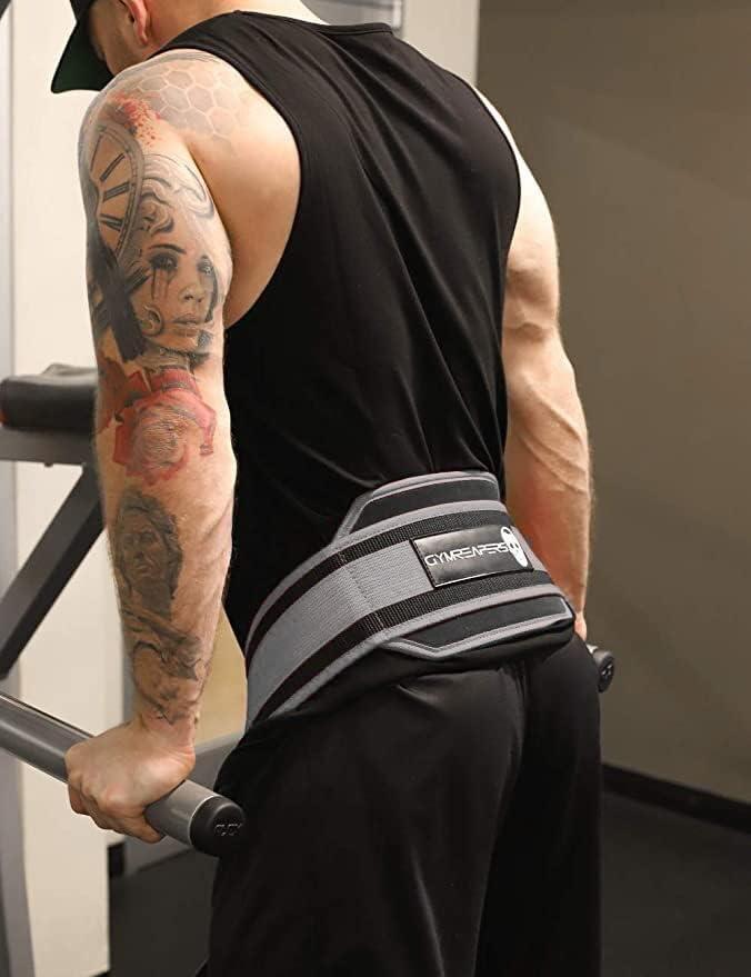 imageGymreapers Dip Belt With Chain For Weightlifting Pull Ups Dips  Heavy Duty Steel Chain For Added Weight TrainingGray