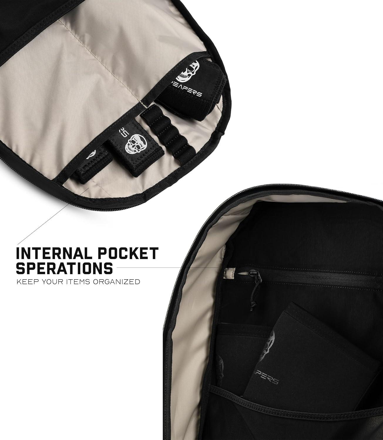 imageGymreapers Gravestone 21L Backpack Travel Gym Bag WaterResistant Lightweight Laptop Sleeve Carry On Luggage for Men ampamp Women OnyxDesert Sand