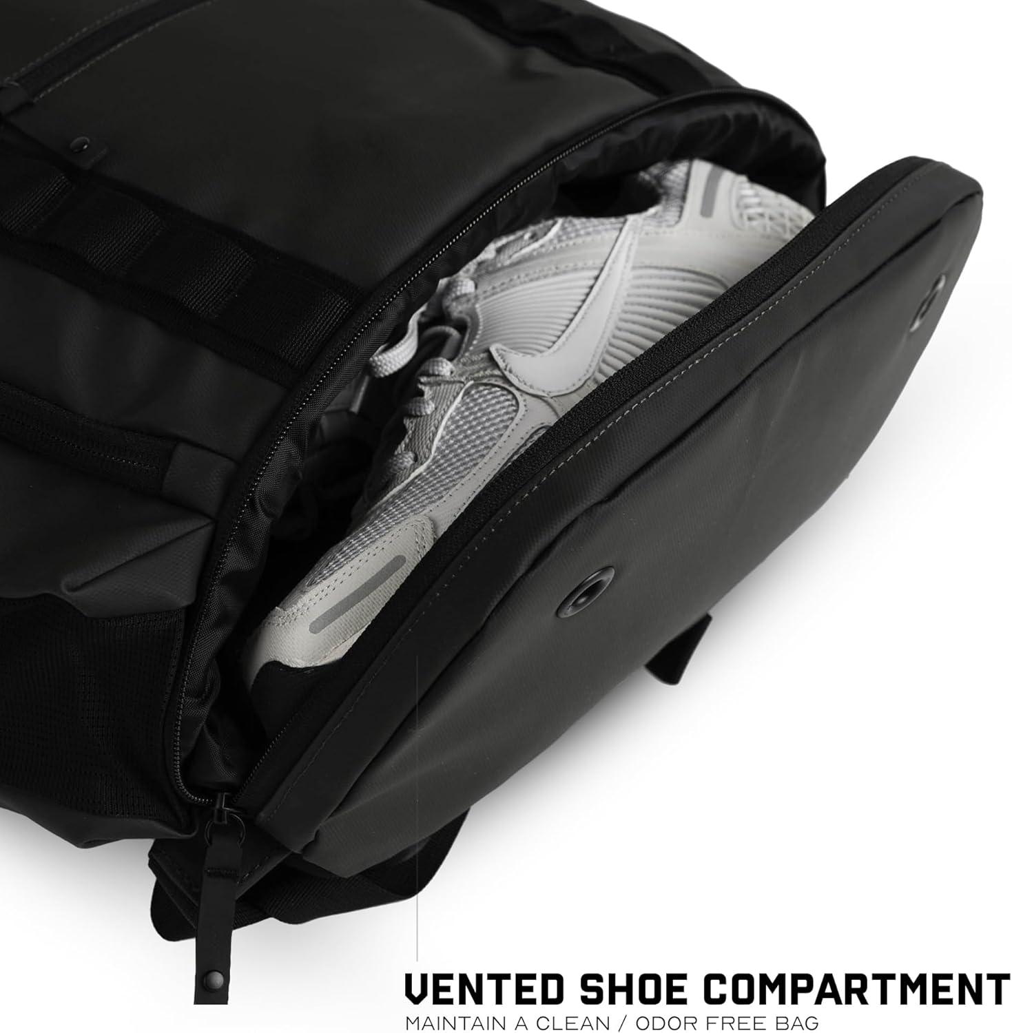 imageGymreapers Gravestone 21L Backpack Travel Gym Bag WaterResistant Lightweight Laptop Sleeve Carry On Luggage for Men ampamp Women OnyxGunmetal