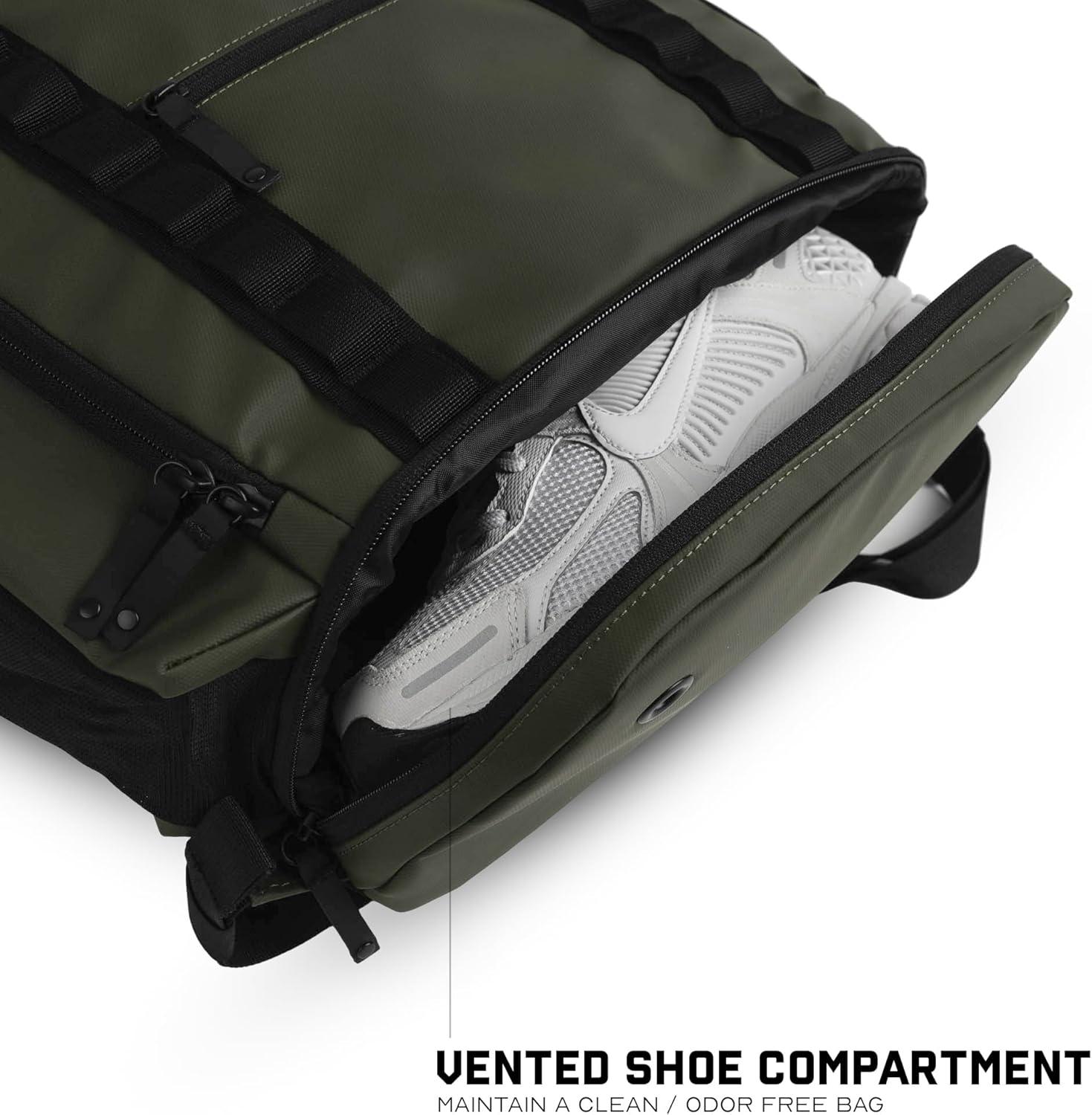 imageGymreapers Gravestone 21L Backpack Travel Gym Bag WaterResistant Lightweight Laptop Sleeve Carry On Luggage for Men ampamp Women OnyxOd Green