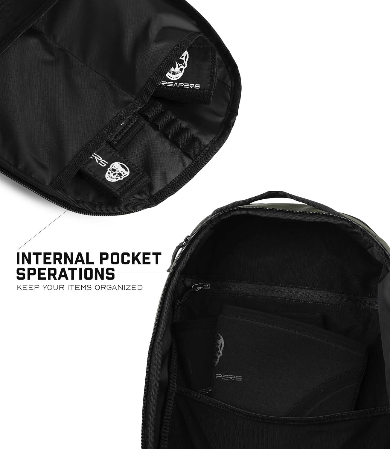 imageGymreapers Gravestone 21L Backpack Travel Gym Bag WaterResistant Lightweight Laptop Sleeve Carry On Luggage for Men ampamp Women OnyxOd Green