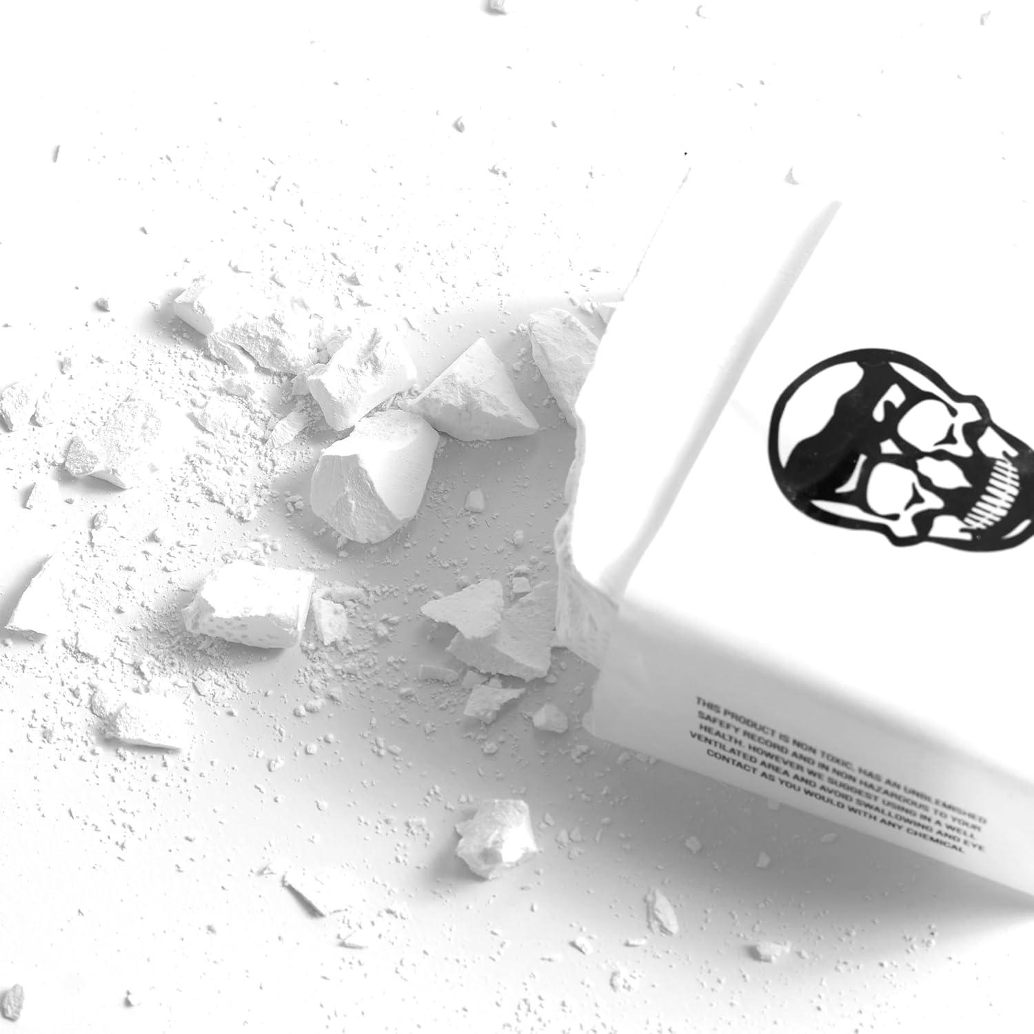 imageGymreapers Gym Chalk Athletic Powder Chalk for Maximum Grip Magnesium Carbonate Chalk for Powerlifting Weightlifting Rock Climbing Gymnastics Chalk Block 82oz Chalk BlocksWhite