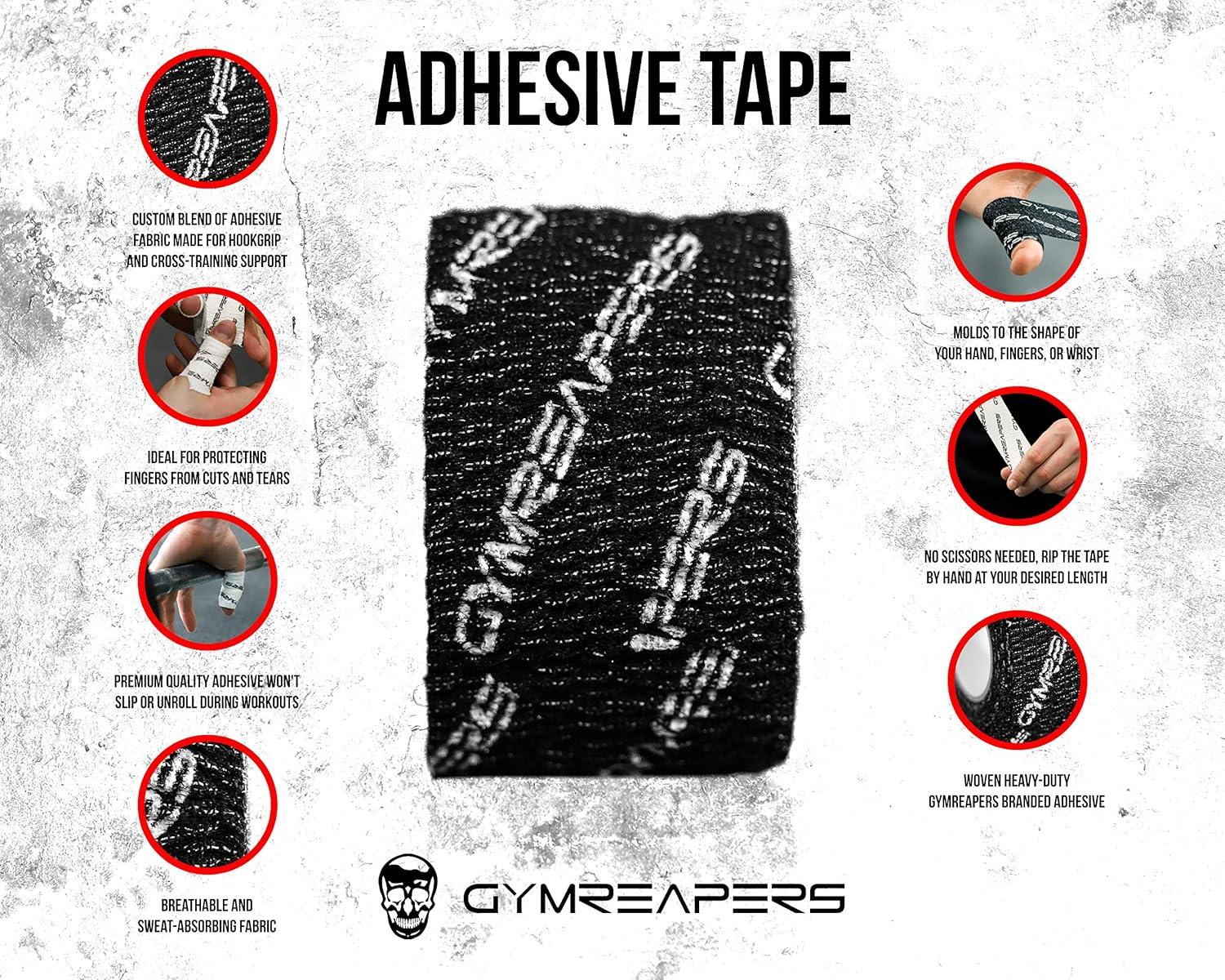 imageGymreapers Weightlifting Adhesive Thumb Tape Stretchy Athletic Tape Grip ampamp Protection for Olympic Lifting Cross Training Powerlifting HookgripBlack
