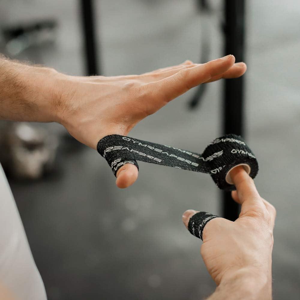 imageGymreapers Weightlifting Adhesive Thumb Tape Stretchy Athletic Tape Grip ampamp Protection for Olympic Lifting Cross Training Powerlifting HookgripBlack