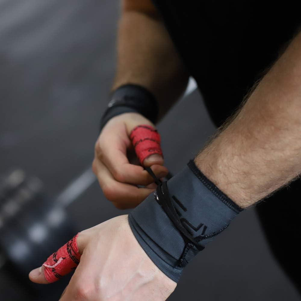 imageGymreapers Weightlifting Adhesive Thumb Tape Stretchy Athletic Tape Grip ampamp Protection for Olympic Lifting Cross Training Powerlifting HookgripRed
