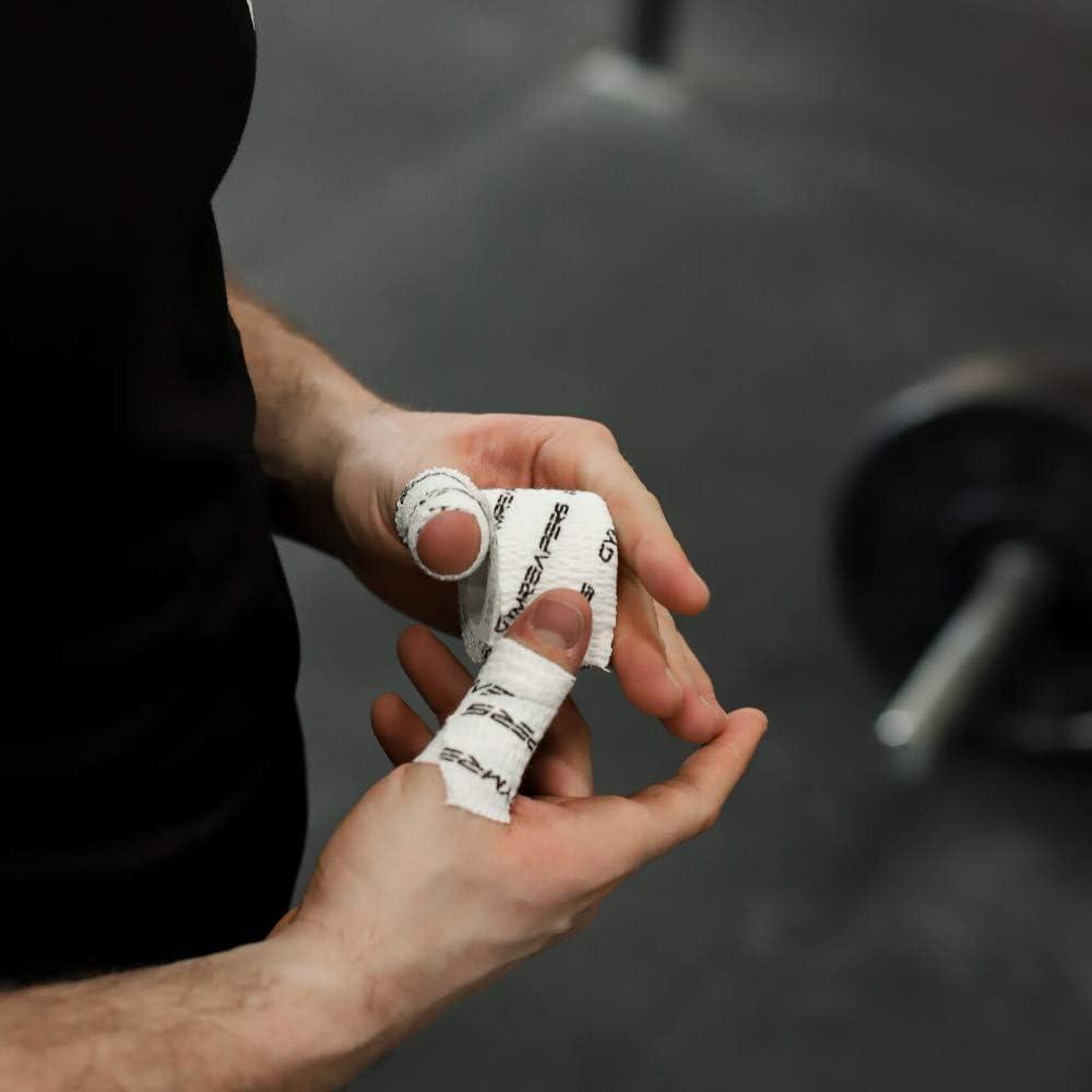 imageGymreapers Weightlifting Adhesive Thumb Tape Stretchy Athletic Tape Grip ampamp Protection for Olympic Lifting Cross Training Powerlifting HookgripWhite