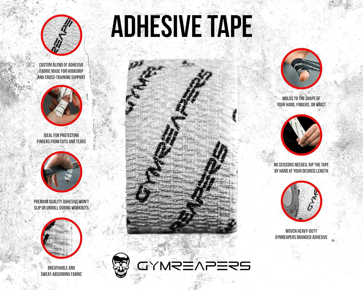 imageGymreapers Weightlifting Adhesive Thumb Tape Stretchy Athletic Tape Grip ampamp Protection for Olympic Lifting Cross Training Powerlifting HookgripWhite