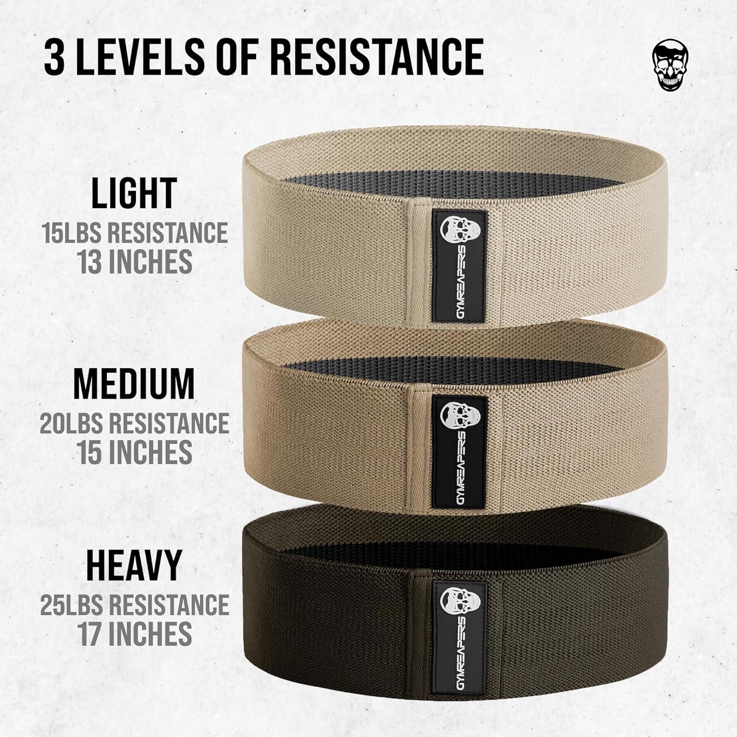 imageHip Bands for Booty Workouts  Non Slip Fabric Band Set with 3 Levels  Resistance Bands for Legs ampamp Hip  for Men ampamp WomenNude