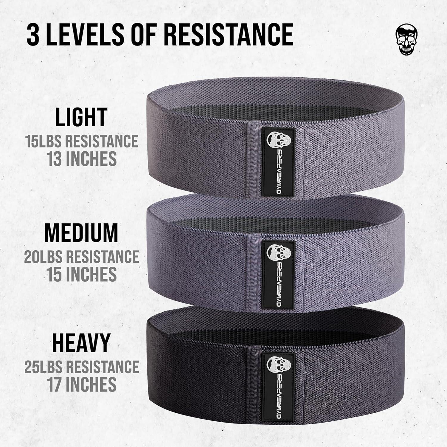 imageHip Bands for Booty Workouts  Non Slip Fabric Band Set with 3 Levels  Resistance Bands for Legs ampamp Hip  for Men ampamp WomenPurple