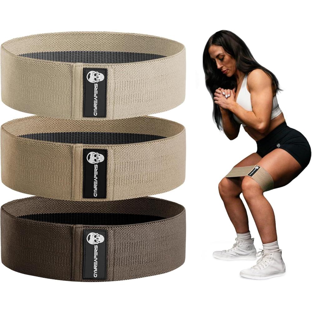 imageHip Bands for Booty Workouts  Non Slip Fabric Band Set with 3 Levels  Resistance Bands for Legs ampamp Hip  for Men ampamp WomenNude