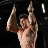 imageGymreapers Hanging Ab Straps For Core Strength and Abdominal Training  Padded Adjustable Arm Supports For Bodyweight ExercisesTan