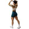 imageGymreapers Infinity Seamless Workout Shorts High Waist Biker Shorts for Women Athletic Gym Running Pilates Yoga Sport ShortAtlantis
