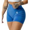 imageGymreapers Infinity Seamless Workout Shorts High Waist Biker Shorts for Women Athletic Gym Running Pilates Yoga Sport ShortAzure Blue
