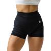 imageGymreapers Infinity Seamless Workout Shorts High Waist Biker Shorts for Women Athletic Gym Running Pilates Yoga Sport ShortBlack