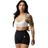imageGymreapers Infinity Seamless Workout Shorts High Waist Biker Shorts for Women Athletic Gym Running Pilates Yoga Sport ShortBlack