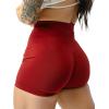imageGymreapers Infinity Seamless Workout Shorts High Waist Biker Shorts for Women Athletic Gym Running Pilates Yoga Sport ShortBloodshot Red