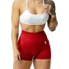 imageGymreapers Infinity Seamless Workout Shorts High Waist Biker Shorts for Women Athletic Gym Running Pilates Yoga Sport ShortBloodshot Red