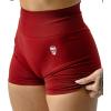 imageGymreapers Infinity Seamless Workout Shorts High Waist Biker Shorts for Women Athletic Gym Running Pilates Yoga Sport ShortBloodshot Red