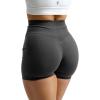 imageGymreapers Infinity Seamless Workout Shorts High Waist Biker Shorts for Women Athletic Gym Running Pilates Yoga Sport ShortFlat Gray
