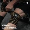 imageGymreapers Knee Wraps for Squats and Powerlifting 72 Inch Compression Wraps with Strap for Men ampamp Women Weightlifting SupportDesert Tan