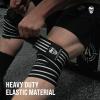 imageGymreapers Knee Wraps for Squats and Powerlifting 72 Inch Compression Wraps with Strap for Men ampamp Women Weightlifting SupportWhite