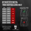 imageGymreapers Weight Lifting Belt  7MM Heavy Duty Pro Leather Belt with Adjustable Buckle  Stabilizing Lower Back Support 4 Inches Wide For Weightlifting Bodybuilding Cross TrainingBlack