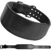imageGymreapers Weight Lifting Belt  7MM Heavy Duty Pro Leather Belt with Adjustable Buckle  Stabilizing Lower Back Support 4 Inches Wide For Weightlifting Bodybuilding Cross TrainingBlack