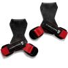 imageGymreapers Weight Lifting Grips Pair for Heavy Powerlifting Deadlifts Rows Pull Ups with Neoprene Padded Wrist Wraps Support and Strong Rubber Gloves or Straps for BodybuildingRed