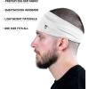 imageGymreapers Workout Headbands for Men ampamp WomenComfortable Sweat Absorbing Band to Keep Hair Back During Running Sports Gym Cycling and Outdoor ActivitiesWhite