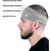 imageGymreapers Workout Headbands for Men ampamp WomenComfortable Sweat Absorbing Band to Keep Hair Back During Running Sports Gym Cycling and Outdoor ActivitiesGray