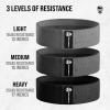 imageHip Bands for Booty Workouts  Non Slip Fabric Band Set with 3 Levels  Resistance Bands for Legs ampamp Hip  for Men ampamp WomenBlack