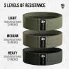 imageHip Bands for Booty Workouts  Non Slip Fabric Band Set with 3 Levels  Resistance Bands for Legs ampamp Hip  for Men ampamp WomenMilitary Green