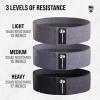imageHip Bands for Booty Workouts  Non Slip Fabric Band Set with 3 Levels  Resistance Bands for Legs ampamp Hip  for Men ampamp WomenPurple