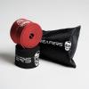 imageFloss Muscle Bands for Recovery ampamp Flossing Sore Muscles and Increasing Mobility  Compression Stretch Band Pair with Carrying CaseBlackRed Pair