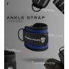 imageGymreapers Ankle Straps Pair For Cable Machine Kickbacks Glute Workouts Lower Body Exercises  Adjustable Leg Straps with Neoprene PaddingCobalt
