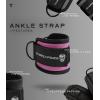 imageGymreapers Ankle Straps Pair For Cable Machine Kickbacks Glute Workouts Lower Body Exercises  Adjustable Leg Straps with Neoprene PaddingPink