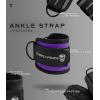 imageGymreapers Ankle Straps Pair For Cable Machine Kickbacks Glute Workouts Lower Body Exercises  Adjustable Leg Straps with Neoprene PaddingPurple
