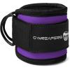 imageGymreapers Ankle Straps Pair For Cable Machine Kickbacks Glute Workouts Lower Body Exercises  Adjustable Leg Straps with Neoprene PaddingPurple