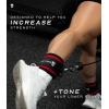 imageGymreapers Ankle Straps Pair For Cable Machine Kickbacks Glute Workouts Lower Body Exercises  Adjustable Leg Straps with Neoprene PaddingRed