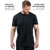 imageGymreapers Clip Tag Basic Tee  Mens Athletic Fit Crew Neck TShirt Soft Stretch Tagless Short Sleeve Workout ShirtBlack