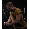 imageGymreapers Clip Tag Basic Tee  Mens Athletic Fit Crew Neck TShirt Soft Stretch Tagless Short Sleeve Workout ShirtKhaki