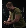 imageGymreapers Clip Tag Basic Tee  Mens Athletic Fit Crew Neck TShirt Soft Stretch Tagless Short Sleeve Workout ShirtOlive