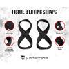 imageGymreapers Figure 8 Lifting Straps For Deadlift Powerlifting Strongman ampamp Cross Training Strong Weightlifting Wrist Straps For Men WomenBlack