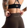 imageGymreapers High Waisted Flare Leggings for Women Stretchy Workout Bootcut Gym Leggings  Tummy Control Wide Leg Yoga PantsBrown