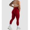 imageGymreapers Infinity Seamless Workout Leggings for Women High Waist Seamless Leggings for Exercise Running Active Yoga PantsBloodshot Red
