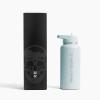 imageGymreapers Insulated Water Bottle  Stainless Steel 32 Oz 3 lids Straw Chug Canteen Double Walled Vacuum Insulation Thermo Mug Cold Hot  Durable Powder Coated FinishGlacier