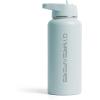 imageGymreapers Insulated Water Bottle  Stainless Steel 32 Oz 3 lids Straw Chug Canteen Double Walled Vacuum Insulation Thermo Mug Cold Hot  Durable Powder Coated FinishGlacier