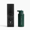 imageGymreapers Insulated Water Bottle  Stainless Steel 32 Oz 3 lids Straw Chug Canteen Double Walled Vacuum Insulation Thermo Mug Cold Hot  Durable Powder Coated FinishBalboa