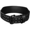 imageGymreapers Leather Weightlifting Belt for Bodybuilding Squatting Lower Back Support ampamp Back Pain  Real Leather Adjustable Buckle Sizing  Men WomenBlack