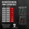 imageGymreapers Leather Weightlifting Belt for Bodybuilding Squatting Lower Back Support ampamp Back Pain  Real Leather Adjustable Buckle Sizing  Men WomenBlack